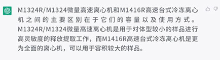Z6·尊龙凯时已有M1324R/M1324微量高速离心机和M1416R高速台式冷冻离心机，有什么区别？